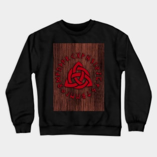 Wooden Celtic Knot Runes Crewneck Sweatshirt